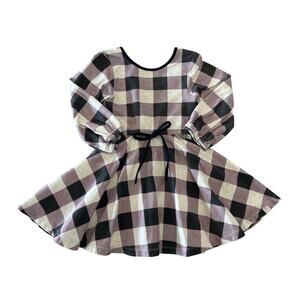 Omi Jo Swirl Dress, Purple Plaid, Toddler Girl Size 2